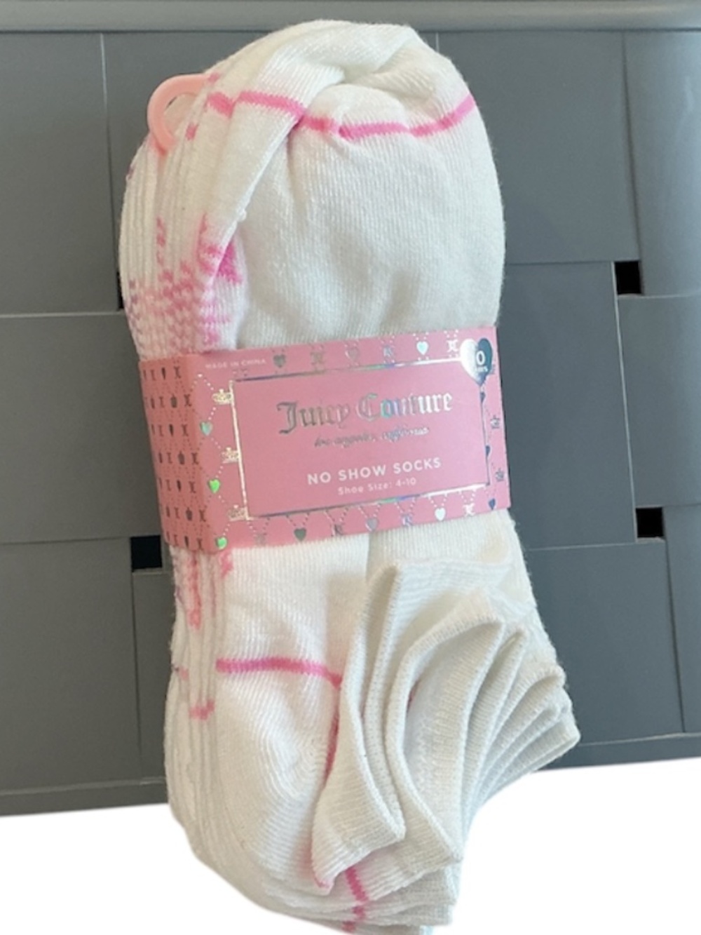JUICY COUTURE Socks No-show 10 Pack